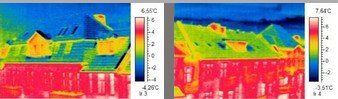 Thermografiebilder - Altbaufassaden